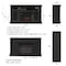 Hastings Home Electric Fireplace 59-inch Console TV Stand with Shelves, Remote Control and LED Flames (Black) 963844BAS - alternate 2